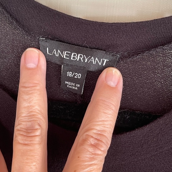 Lane Bryant flowy black tunic/mini size 18/20 - Picture 6 of 7